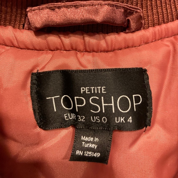 Topshop mauve bomber jacket - Picture 5 of 5